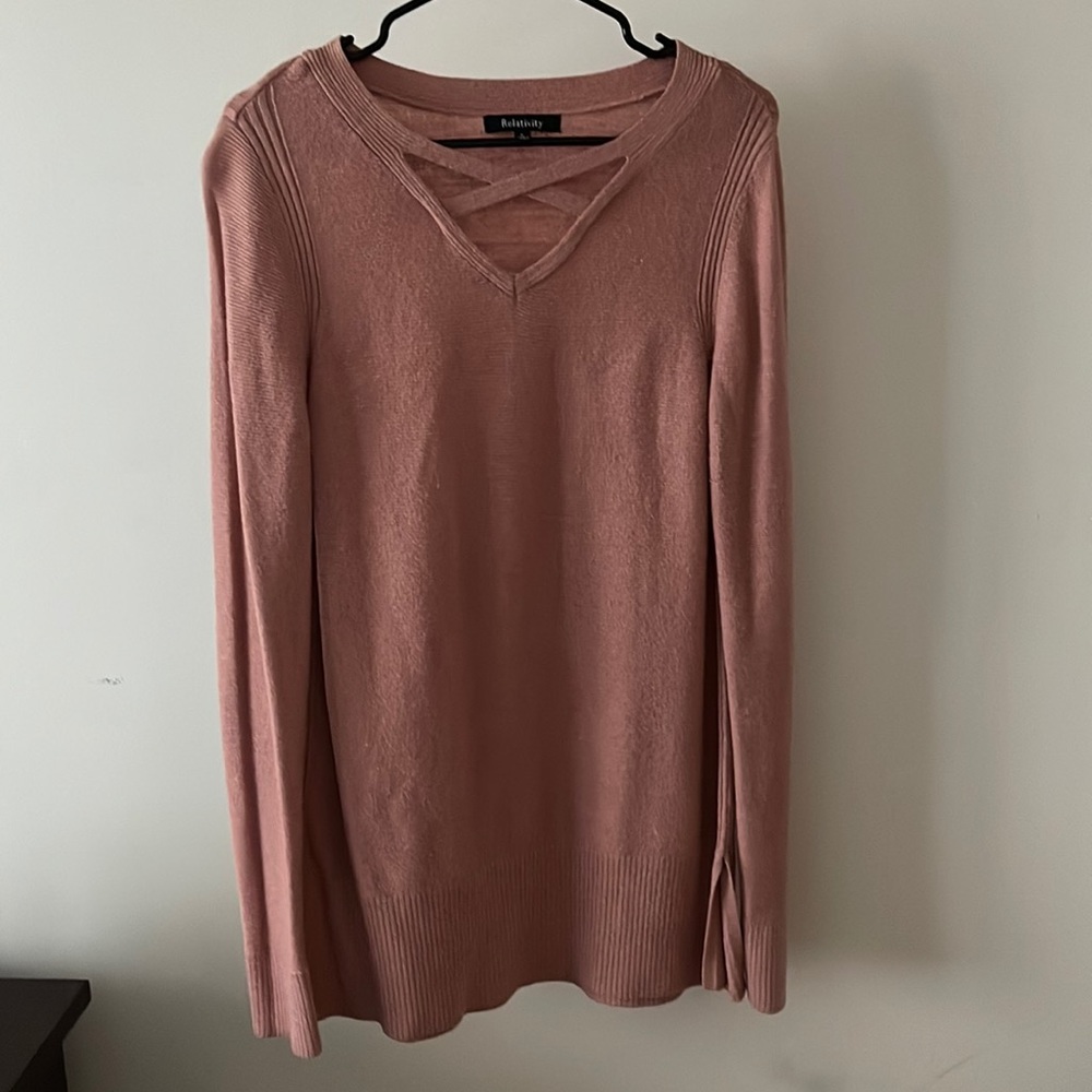 Women’s rose gold sweater